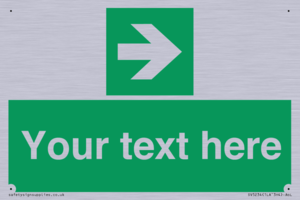 Custom Arrow Right Sign